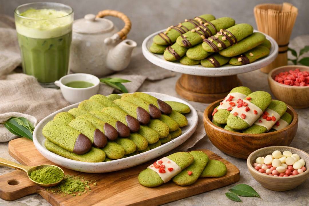 Lidah Kucing Matcha Kue Renyah dengan Sentuhan Rasa Baru