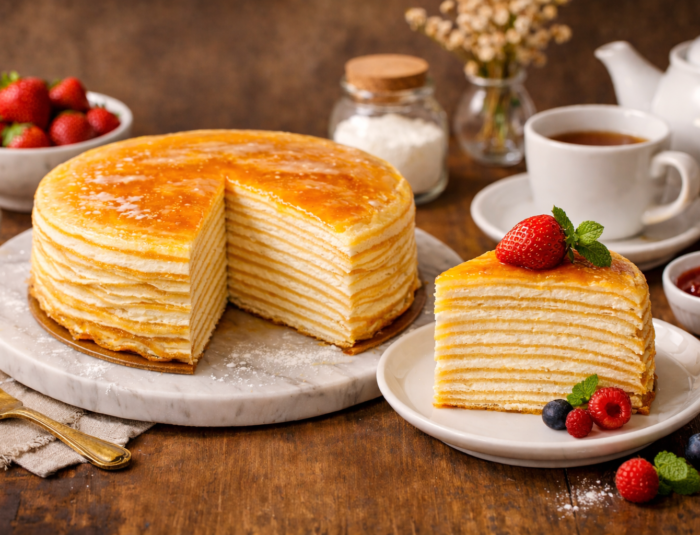 Mille Crepes Sensasi Manis dari Setiap Lapisan Lembut