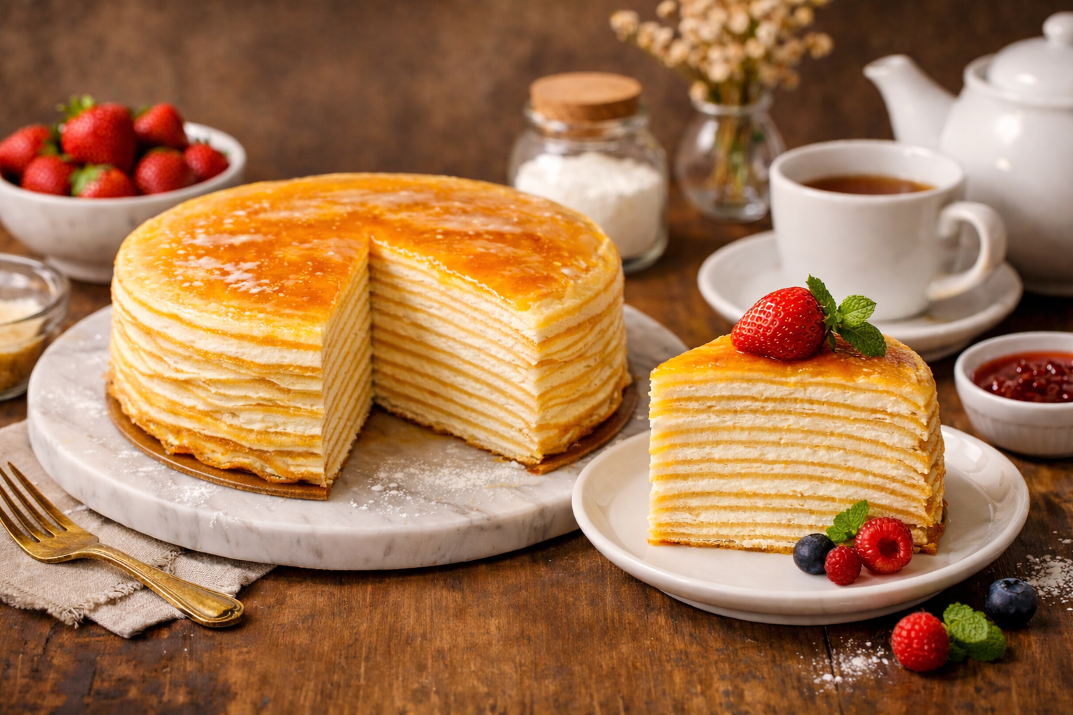 Mille Crepes: Sensasi Manis dari Setiap Lapisan Lembut