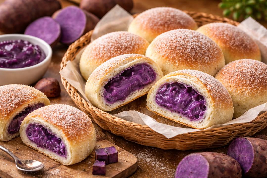 Roti Ube Filipina: Camilan Manis dengan Isian Ubi Ungu