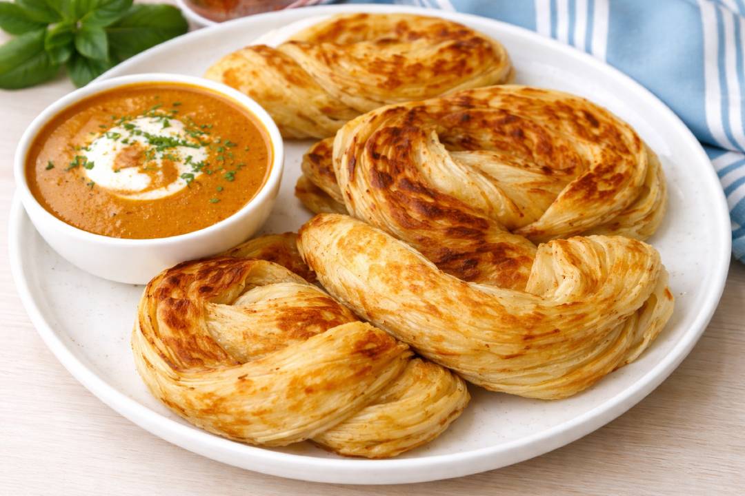 Roti Canai Tekstur Berlapis Selalu Nikmat Disantap dengan Kari