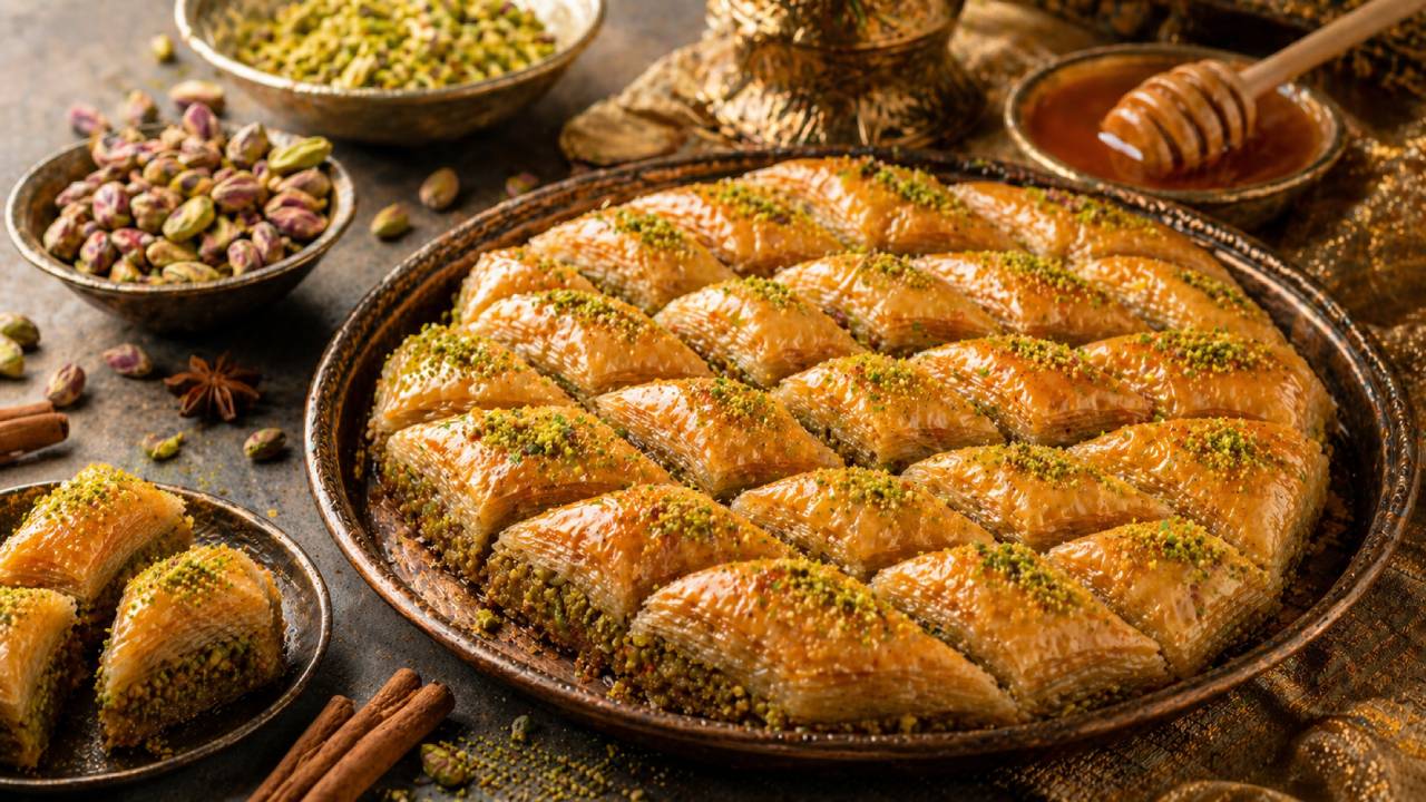 Baklava: Kue Tradisional Timur Tengah dengan Lapisan Renyah dan Rasa Manis yang Mewah