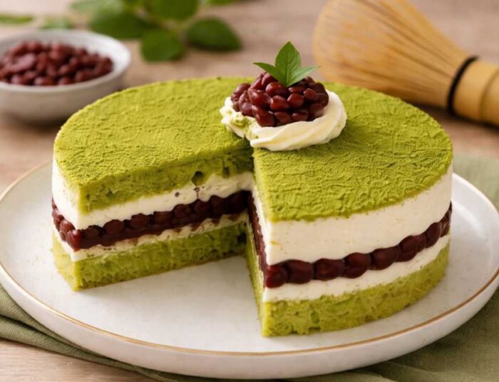Rahasia Lezatnya Matcha Red Bean Cake, Dessert Modern yang Bikin Ketagihan