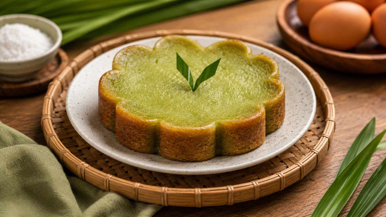 Bolu Kemojo Kue Khas Melayu Dengan Rasa Manis Lembut dan Aroma Pandan