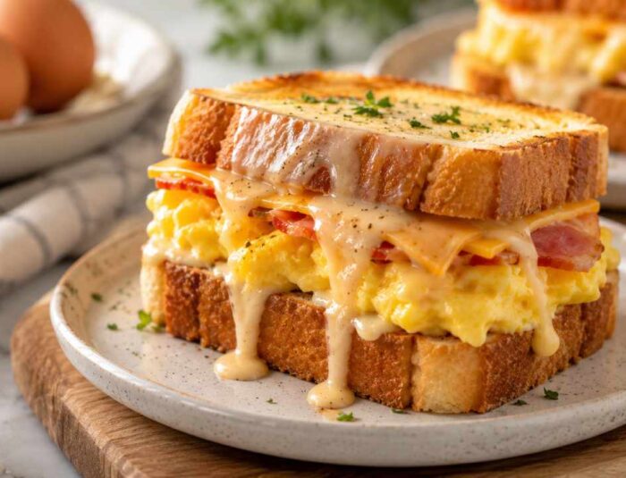 Cara Membuat Egg Drop Sandwich Korea dengan Saus Creamy yang Nikmat