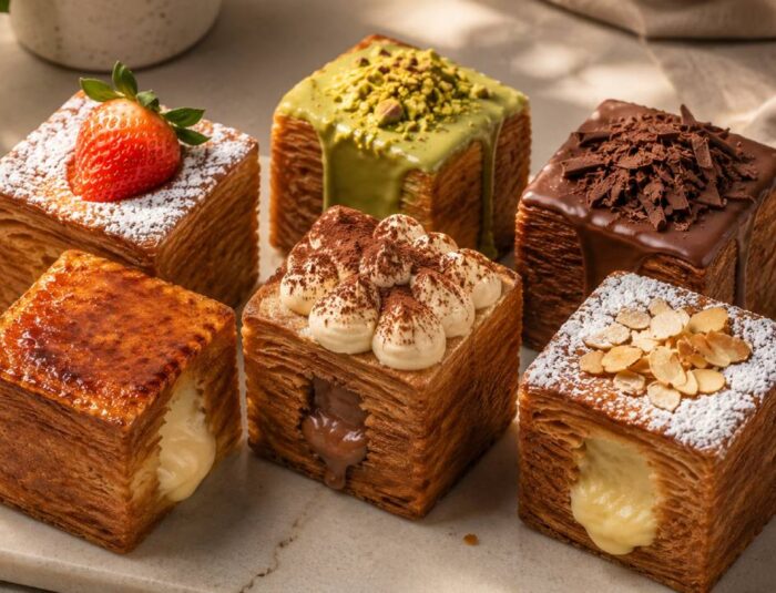 Croissant Cube dengan Tekstur Renyah dan Filling Cream Premium