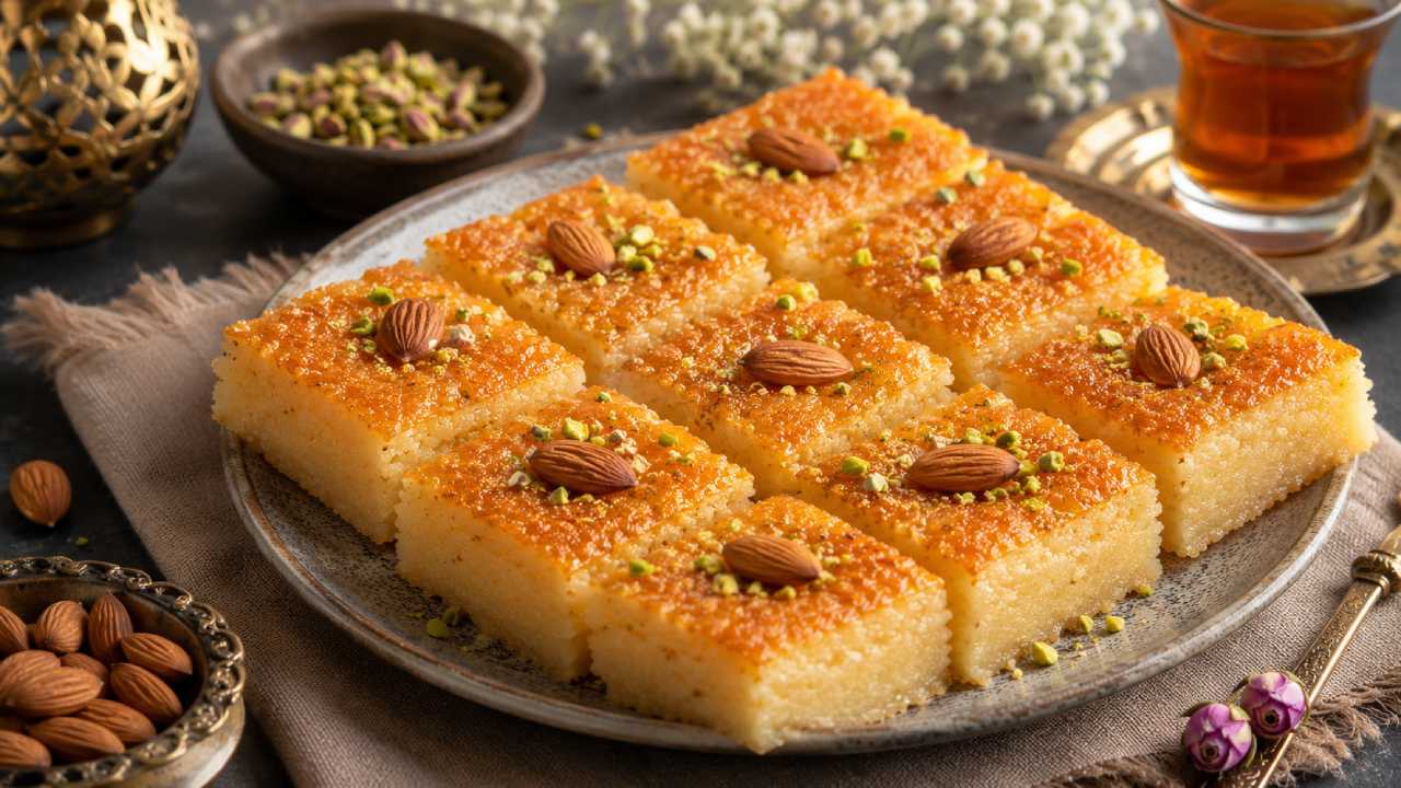 Basbousa, Kue Semolina Timur Tengah yang Lembut dan Kaya Rasa