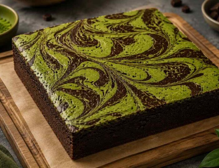 Matcha Brownies, Kombinasi Cokelat dan Teh Hijau yang Elegan