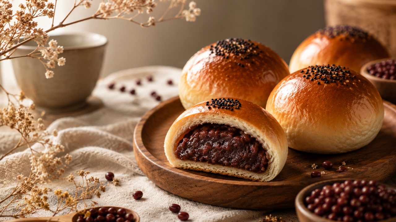 Resep Red Bean Bread Lembut dengan Isian Kacang Merah Manis