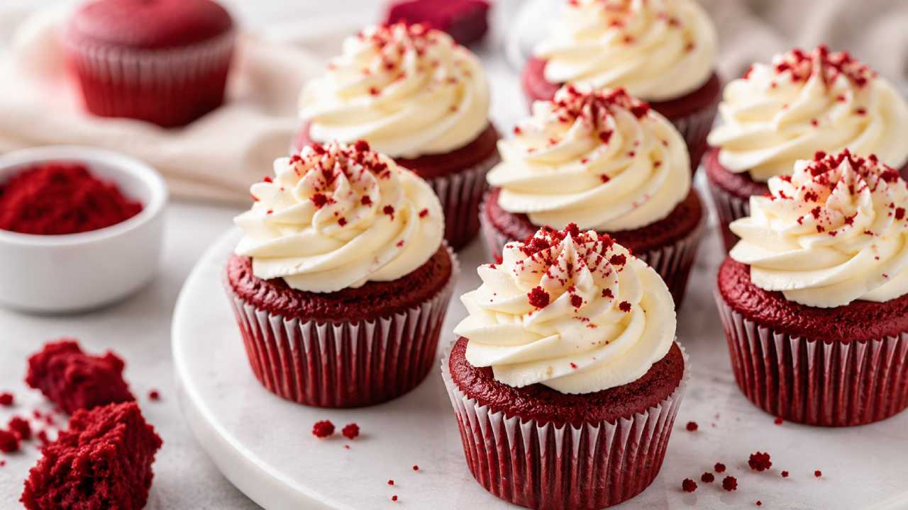 Resep Red Velvet Cupcake Lembut dengan Cream Cheese Frosting yang Lumer di Mulut
