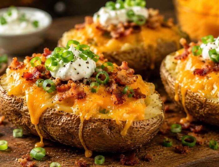 Cheesy Loaded Potato, Hidangan Kentang Keju Leleh yang Menggugah Selera