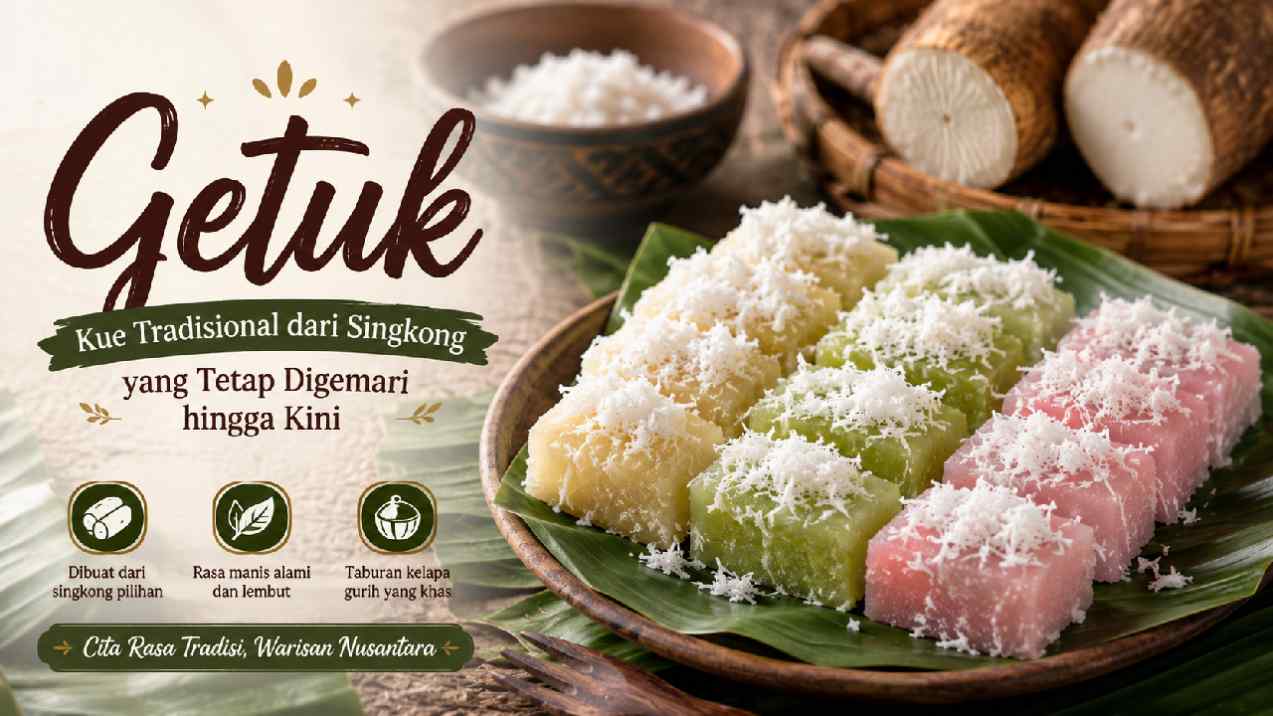 Getuk, Kue Tradisional dari Singkong yang Tetap Digemari hingga Kini