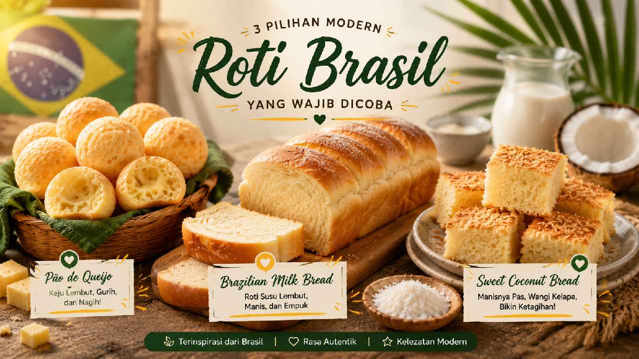Penasaran dengan Roti Brasil? Ini 3 Pilihan Modern yang Wajib Dicoba