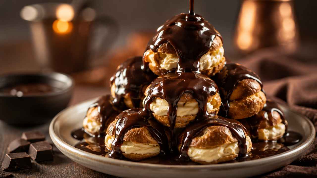 Profiterole dengan Saus Cokelat Hangat, Dessert Klasik yang Menggoda Selera