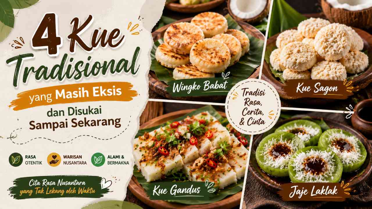4 Kue Tradisional yang Masih Eksis dan Disukai Sampai Sekarang