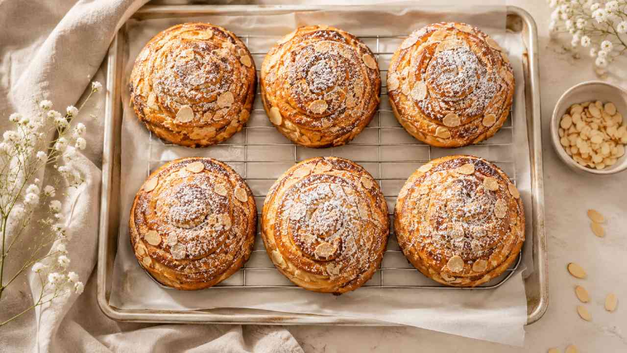 Almond Cream Brioche, Roti Lembut dengan Isian Krim Almond yang Creamy