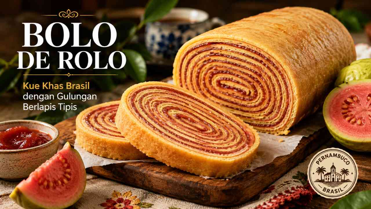 Bolo de Rolo, Kue Khas Brasil dengan Gulungan Berlapis Tipis
