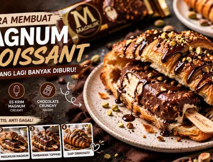 Cara Membuat Magnum Croissant Viral yang Lagi Banyak Diburu