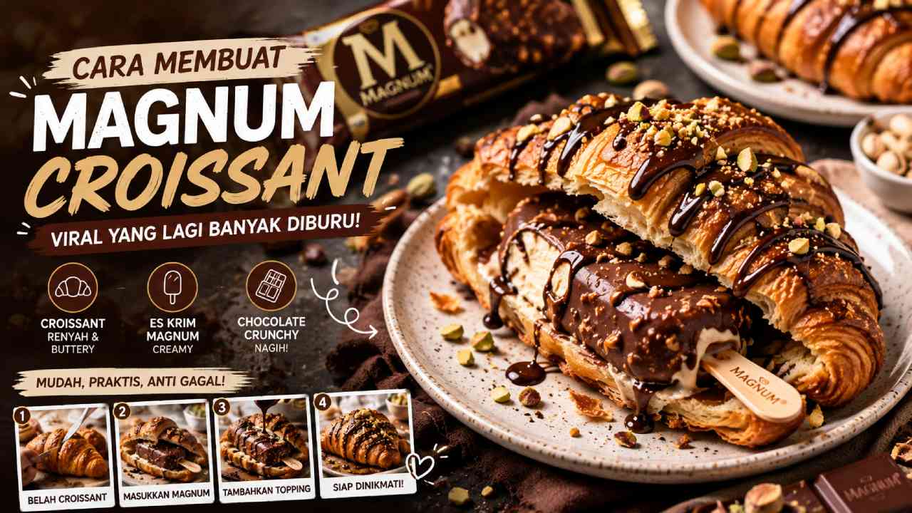 Cara Membuat Magnum Croissant Viral yang Lagi Banyak Diburu