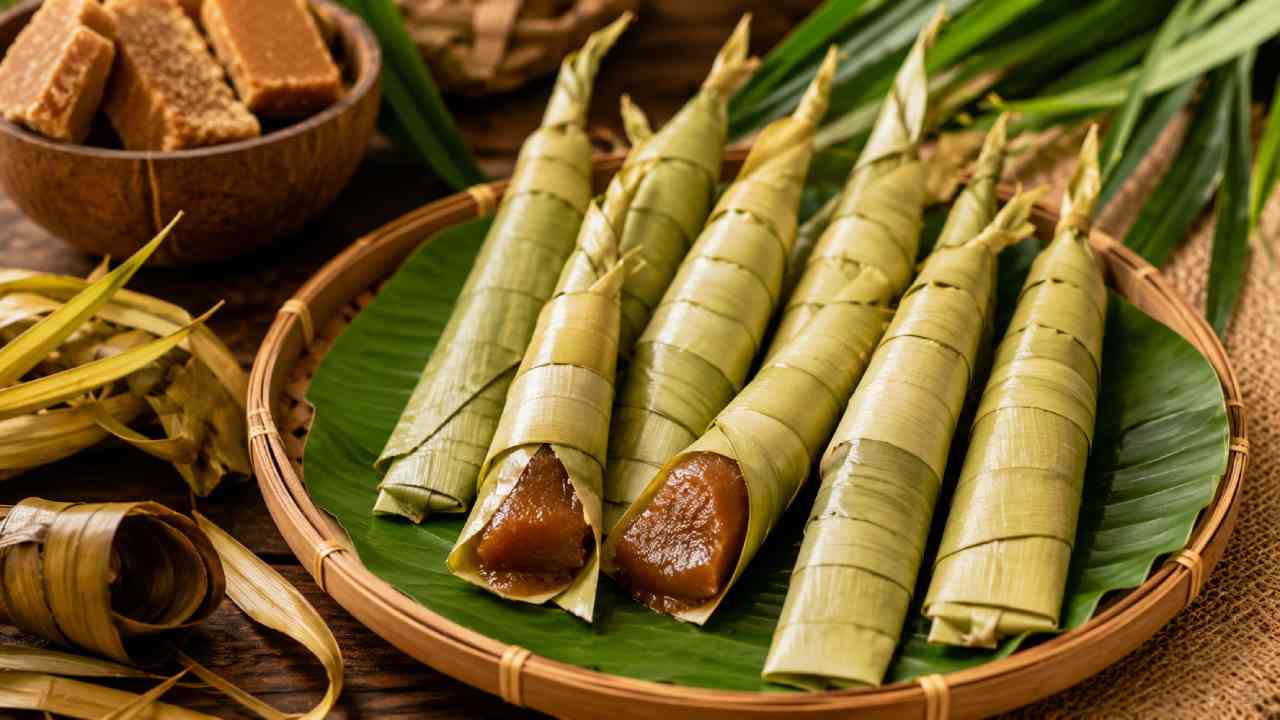 Clorot, Kue Tradisional Berbungkus Janur dengan Manis Gula Merah yang Khas