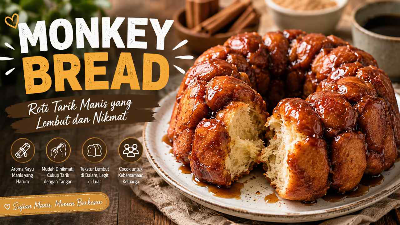 Monkey Bread, Roti Tarik Manis yang Lembut dan Cocok Dinikmati Bersama