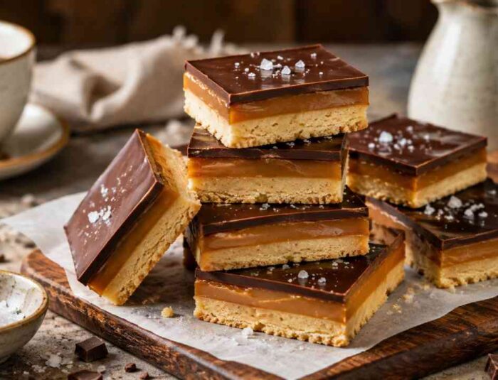 Resep Millionaire’s Shortbread, Kue Tiga Lapis dengan Karamel dan Cokelat