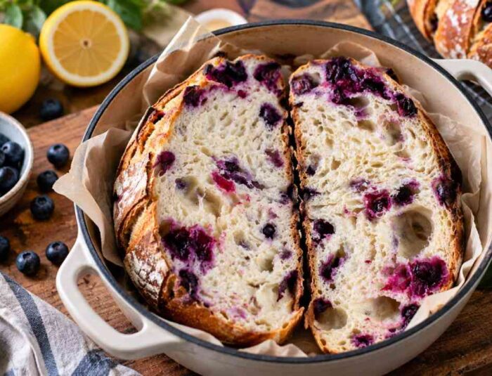 Blueberry Lemon Sourdough Bread, Perpaduan Asam Segar dan Manis Alami