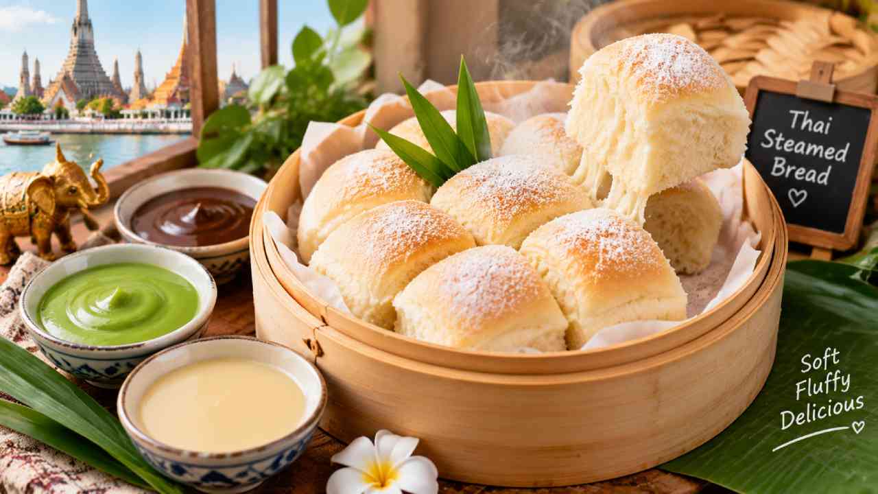 Cara Membuat Roti Kukus Thailand Ala Jajanan Bangkok di Rumah