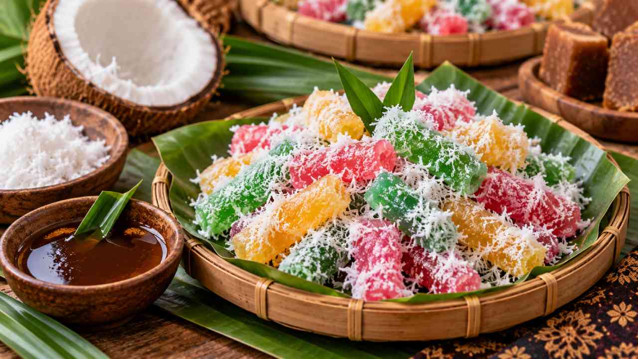 Cenil, Jajanan Tradisional Kenyal dengan Taburan Kelapa