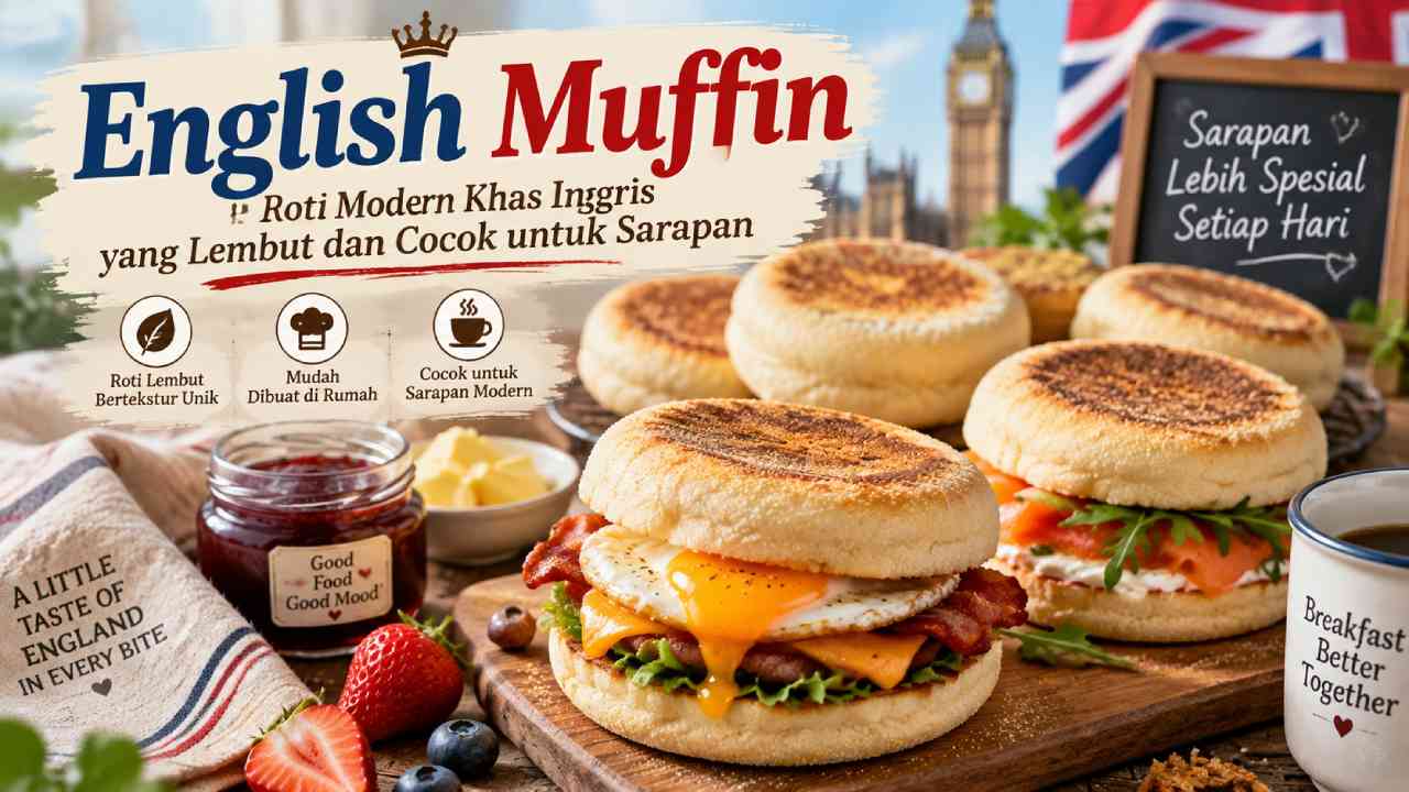 English Muffin, Roti Modern Khas Inggris yang Lembut dan Cocok untuk Sarapan