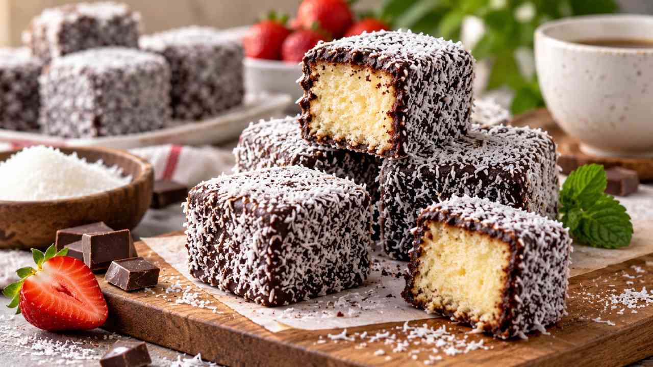 Kue Lamington Curi Perhatian dengan Balutan Cokelat dan Kelapa