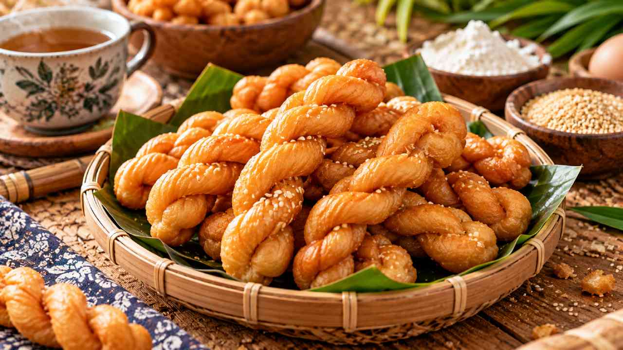 Kue Tambang Renyah dan Manis, Camilan Kepang Bikin Nostalgia