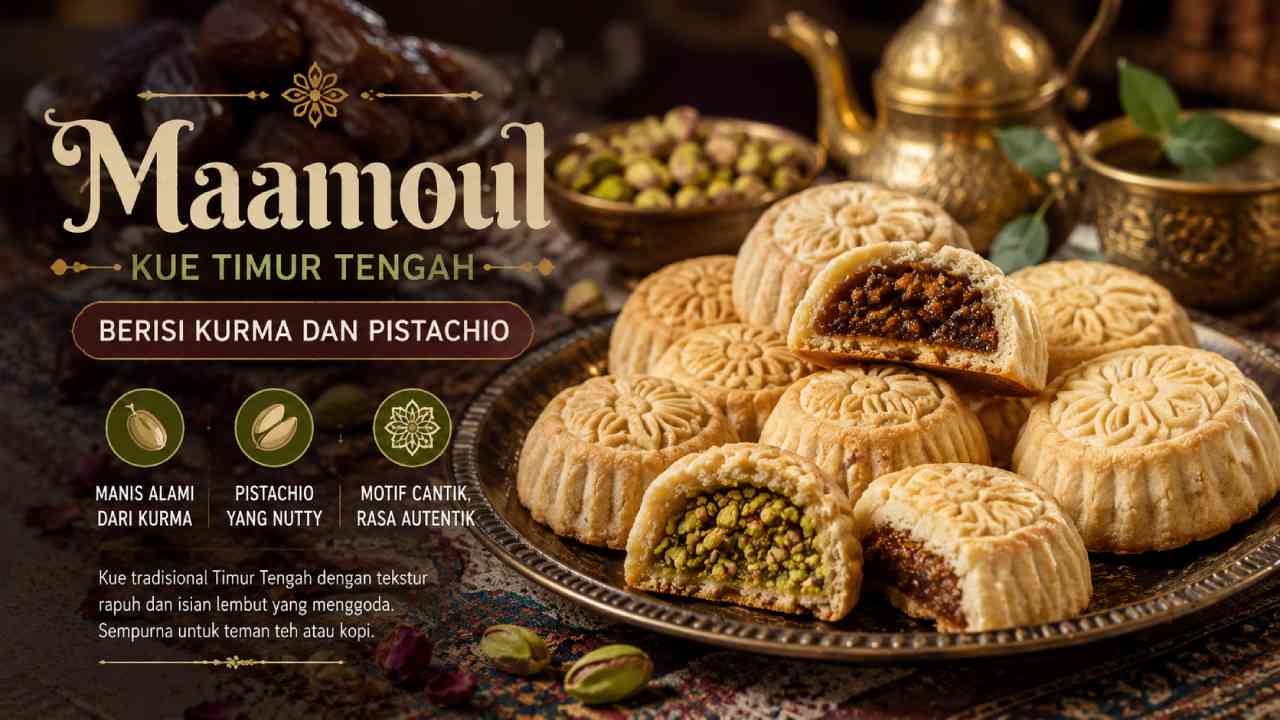 Maamoul, Kue Timur Tengah Berisi Kurma dan Pistachio