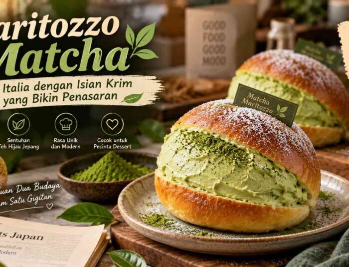 Maritozzo Matcha, Roti Italia dengan Isian Krim yang Bikin Penasaran