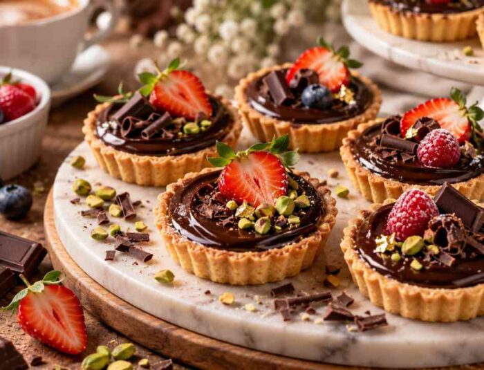 Mini Chocolate Tart, Kue Mungil Renyah dengan Ganache Lembut