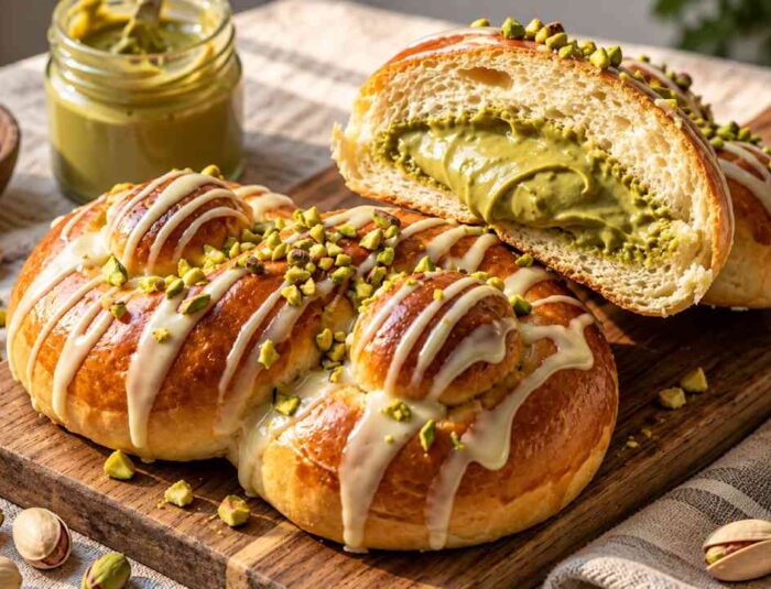 Pistachio Brioche, Roti Lembut dengan Krim Pistachio