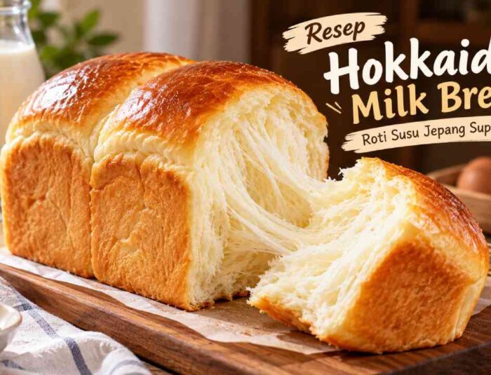Resep Hokkaido Milk Bread, Roti Susu Jepang Super Lembut