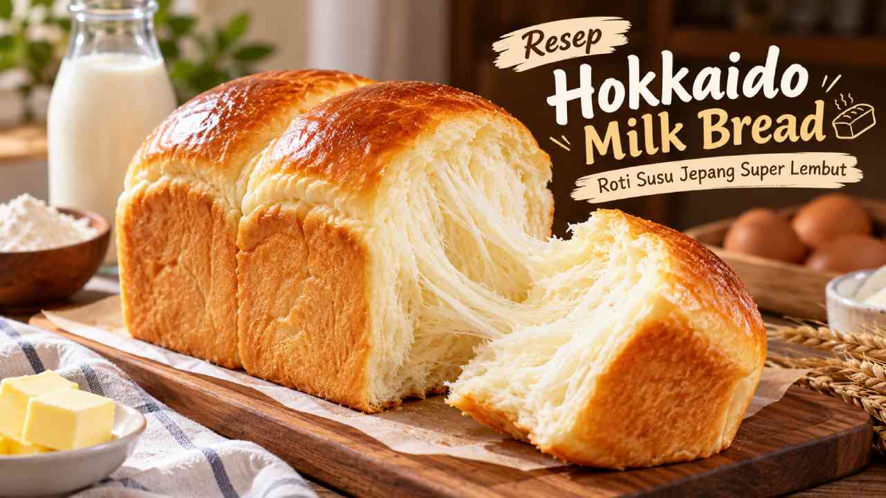 Resep Hokkaido Milk Bread, Roti Susu Jepang Super Lembut