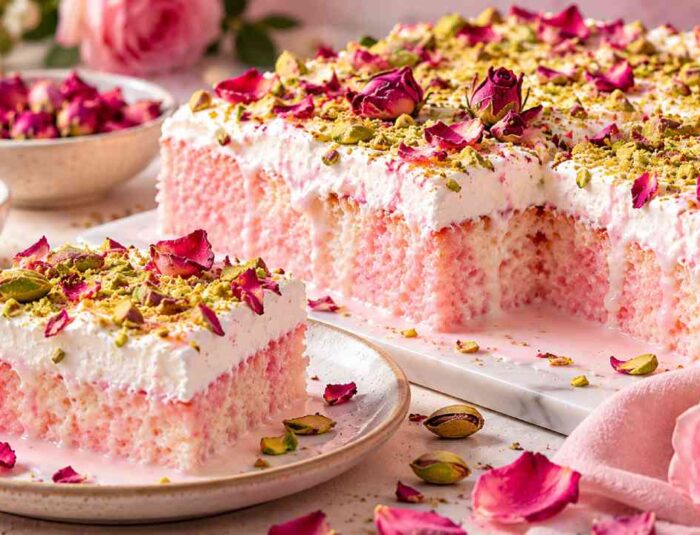 Rose Milk Cake Jadi Tren, Manis Lembut dengan Aroma Mawar Floral