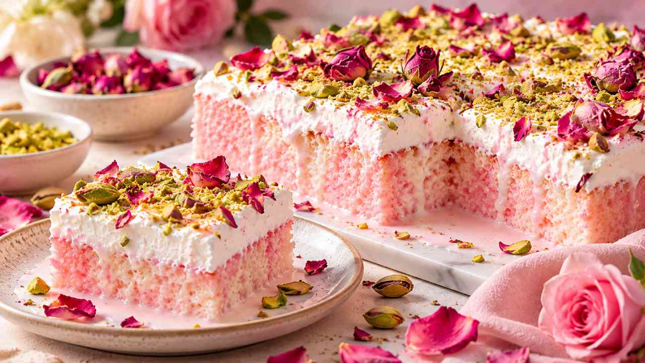 Rose Milk Cake Jadi Tren, Manis Lembut dengan Aroma Mawar Floral