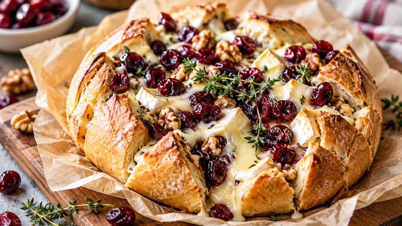 Roti Keju Brie Cranberry dengan Perpaduan Rasa Manis Asam